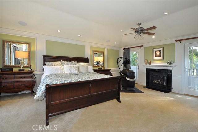 Master Bedroom with fireplace