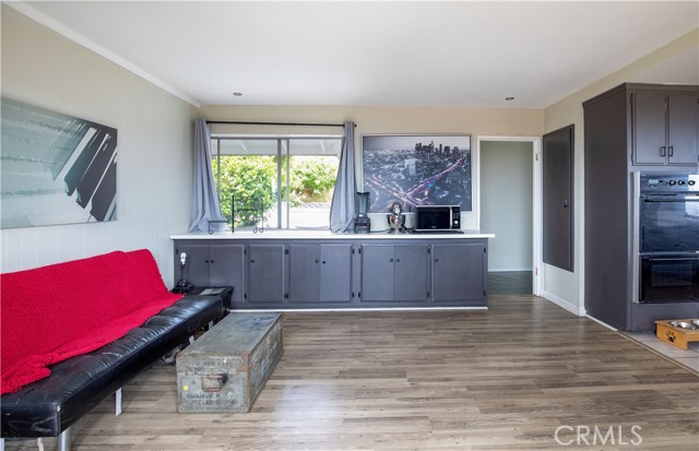 Family room next to the kitchen