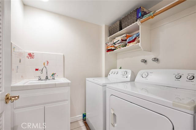 upstairs laundry room