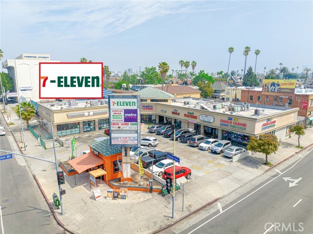 This 7-Eleven Anchored shopping center is in the heart of Los Angeles, located at the high traffic intersection of Washington Boulevard and Western Avenue, just north of the I-10 freeway.  This classic "L-shaped" strip center is comprised of 10 commercial units. This property is full of upside potential due to the short term nature of all of the leases.  77% of the leasable area will be month to month by 2024. In addition, the 7-Eleven lease is expiring in approximately 4 years with no further options to renew. 7-Eleven has already expressed interest in renewing their lease. Also, nearly 60% of the leasable area is on gross lease basis, representing significant upside by converting these tenancies to NNN.