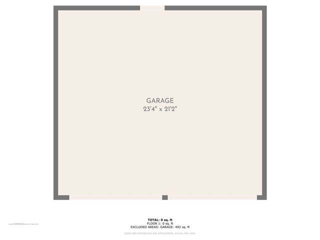 Detached garage floor plan