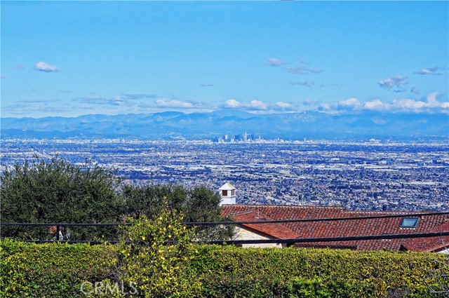 Panoramic Views - downtown Los Angeles, mountain and city light