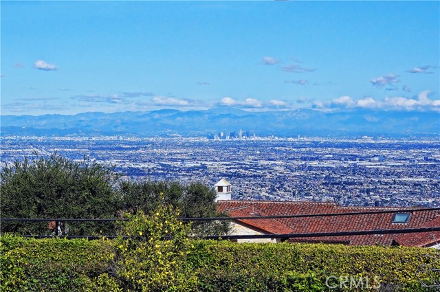 Panoramic Views - downtown Los Angeles, mountain and city light