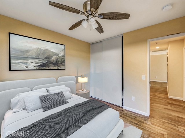 Virturally staged Bedroom