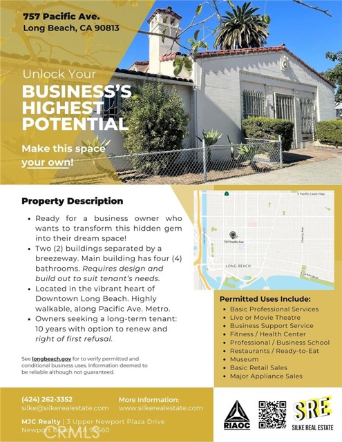 757 Pacific Avenue, Long Beach, California 90813, ,Commercial Lease,For Rent,757 Pacific Avenue,CRPV23220973