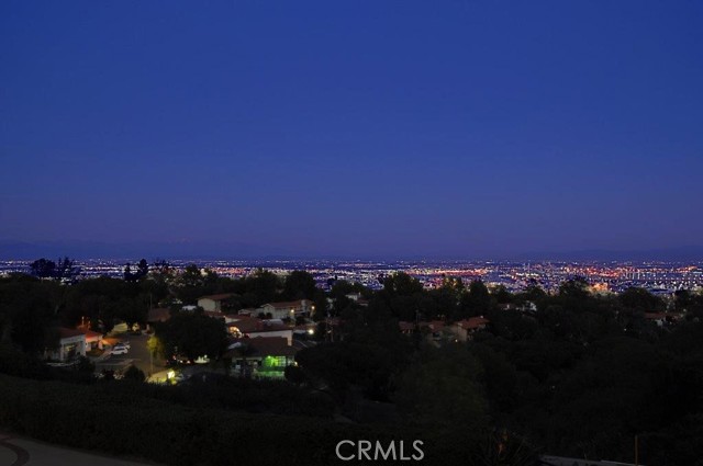City Lights View at Night