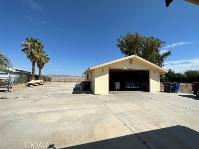 Backyard/Garage Front View