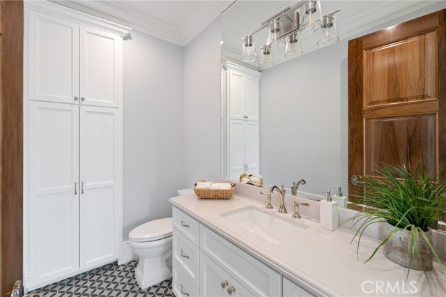 Luxurious Bath with Custom Cabinetry and Designer Touches