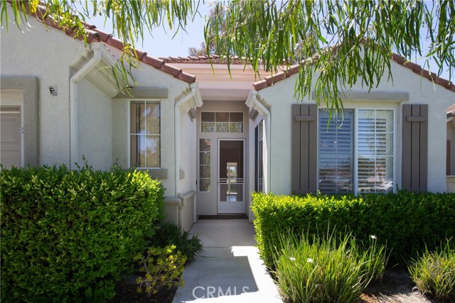 Leaded type windows on the side and above the front door.