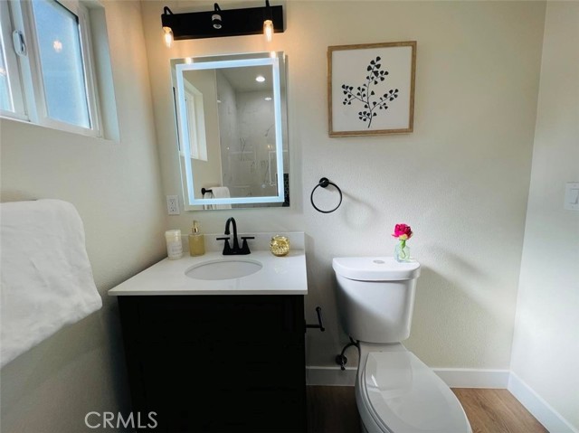 Bathroom 1 with LED vanity mirror