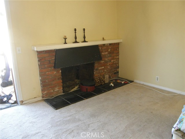 Fireplace.