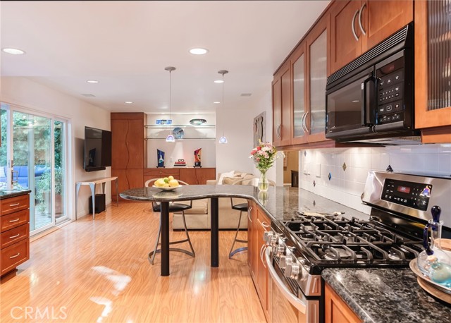 Kitchen as viewed toward the family room