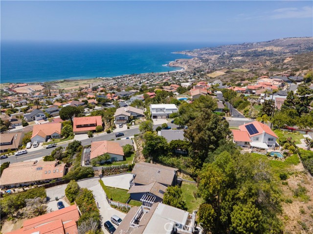 Aerial view of property from side