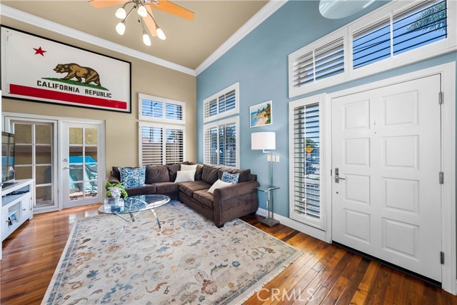 Living Room with Door to Patio