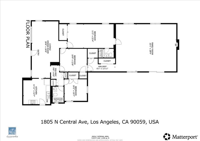 Detail Gallery Image 3 of 39 For 1805 N Central, Los Angeles,  CA 90059 - 4 Beds | 2 Baths