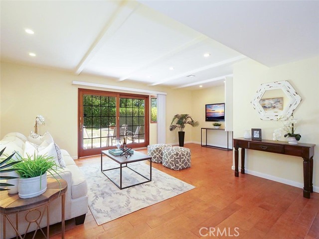 Family Room Looking Out to Backyard