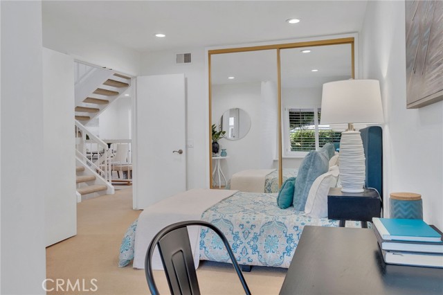 1st floor bedroom with large closet