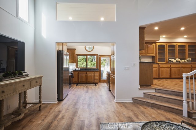 Family room leading to the kitchen