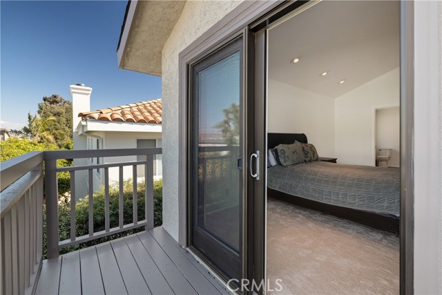 Balcony off the main bedroom