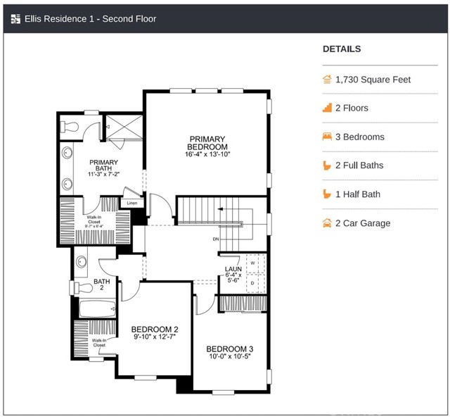 Plan 1 Second Floor