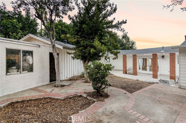 Back patio has a lot of possibilities.