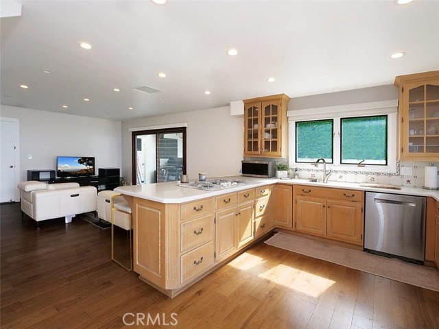 Kitchen Opens to Family Room