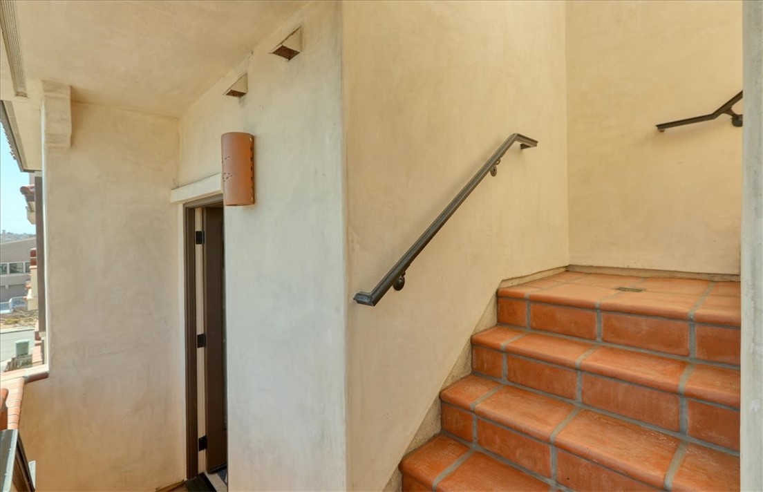 Tile stairs leads to...