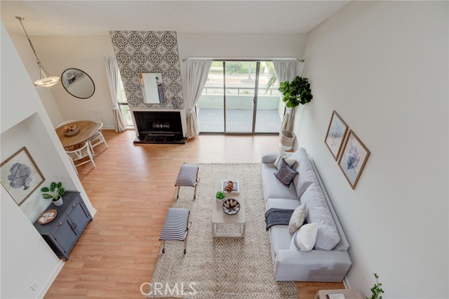 View of Living Room from Loft