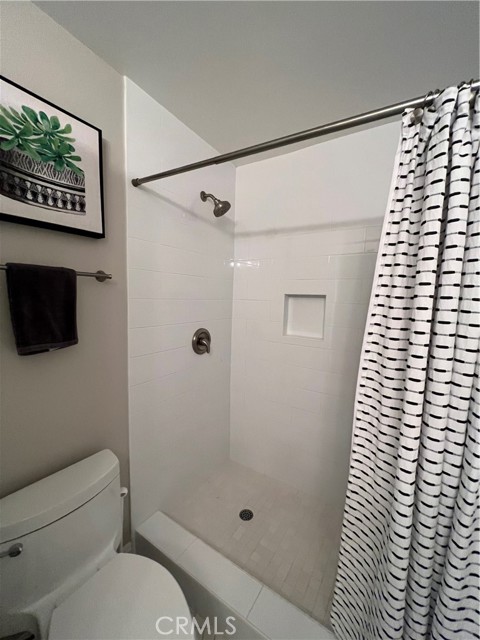 Two walk-in showers