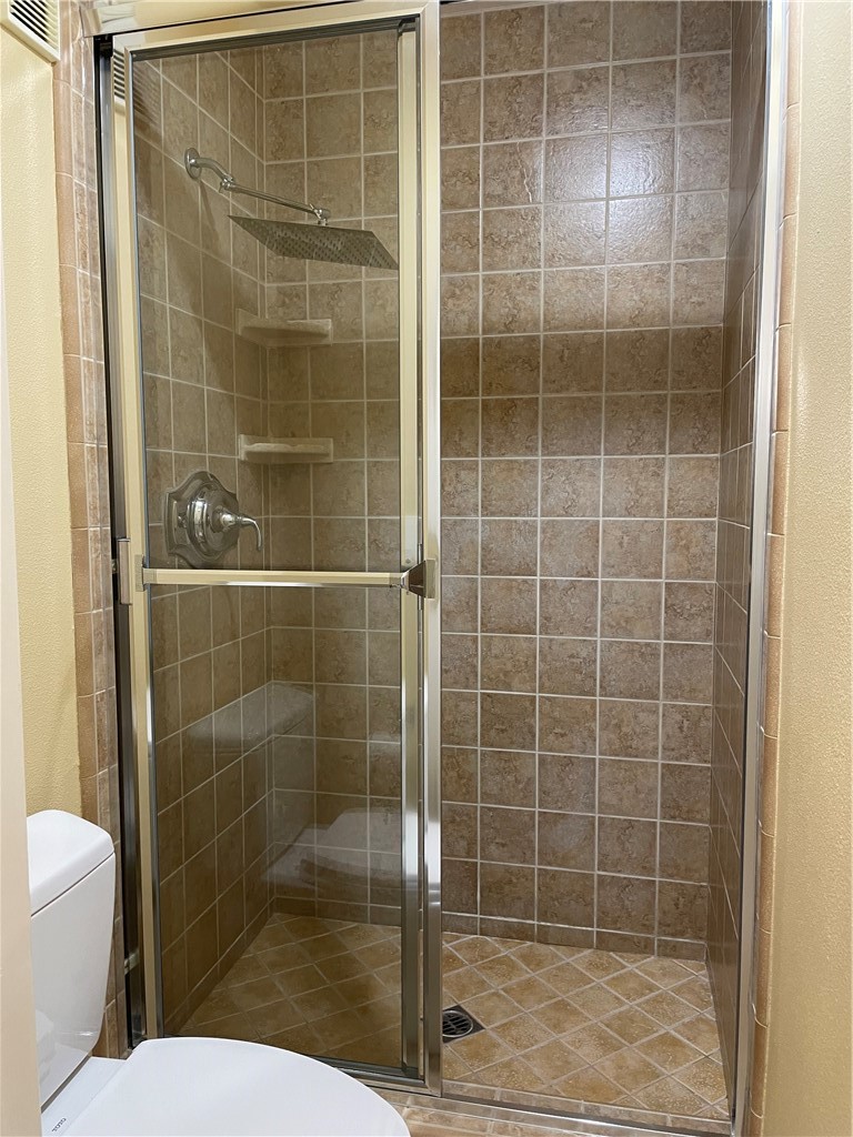 Owners Suite tiled shower