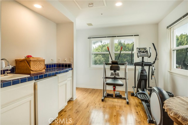 sitting area off of master suite--lots of possibilities!