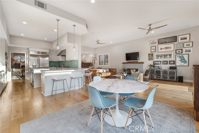 Large dining area off the kitchen - with the huge family room in the background