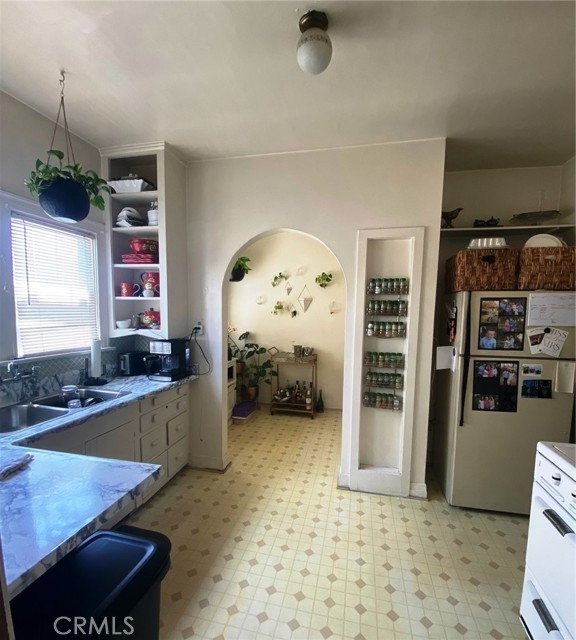 One of the front unit kitchens taken by the owners