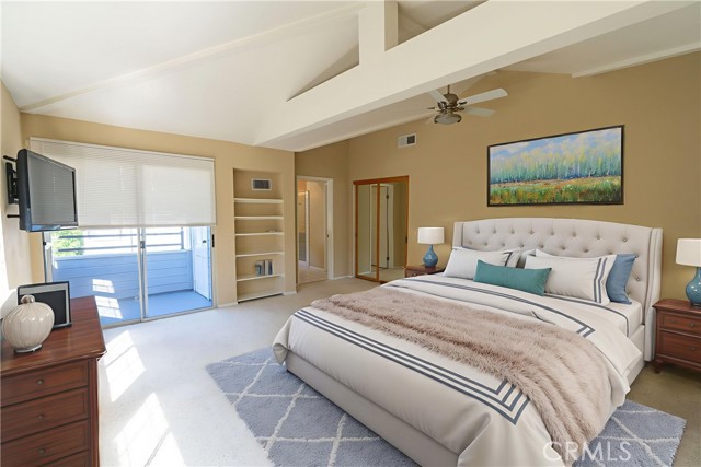 Virtually staged master suite #2