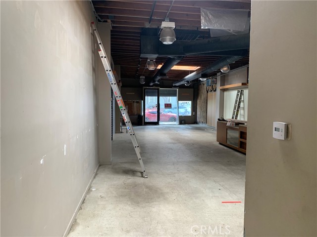 View from the back of space/shop