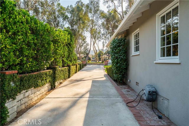 Driveway entrance from the street