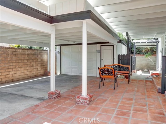 Patio off of Driveway