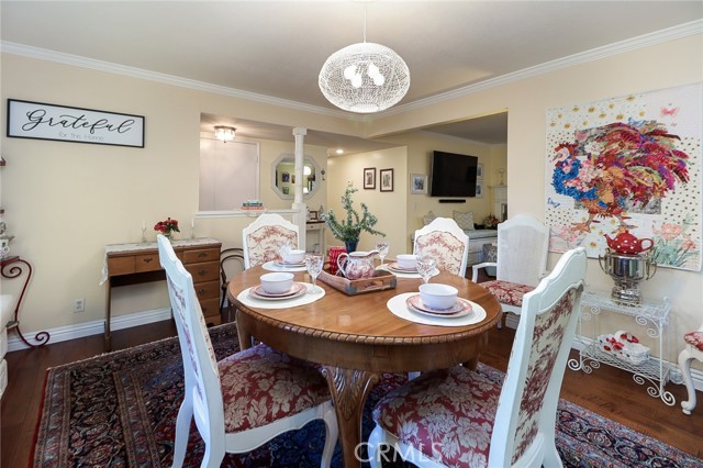 Lovely dining area.