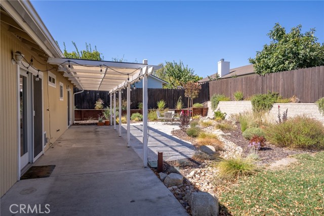 Take a load off and enjoy the covered patio area.