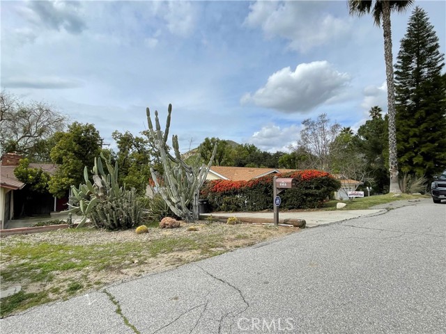 mailbox, cactus garden and upper parking