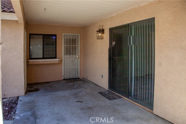 Inviting back patio