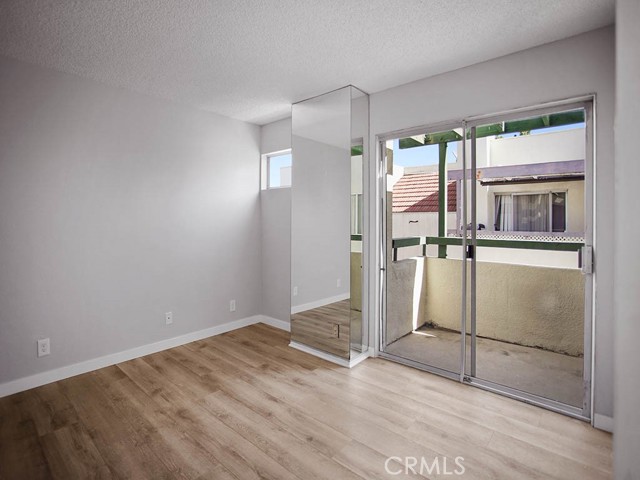 Master bedroom has a balcony