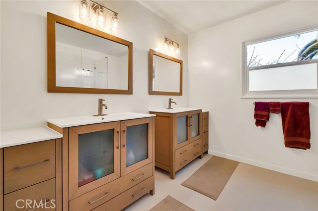 hallway bath with shower