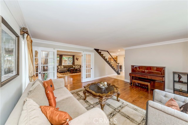Family room connected to living room