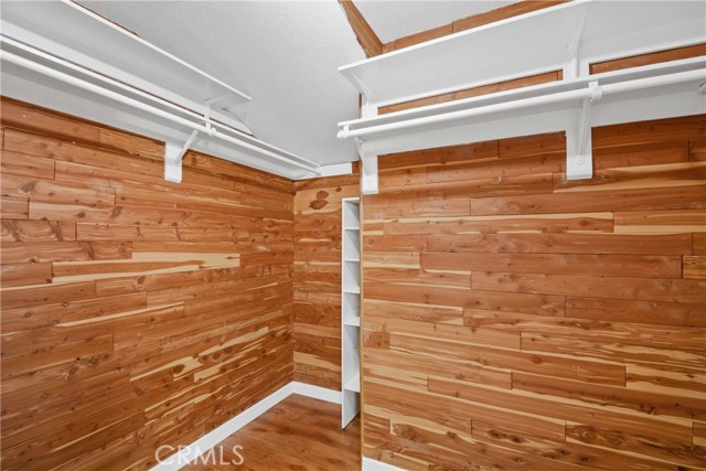Cedar lined primary closet
