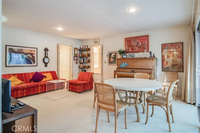 Spacious family room adjacent to the bedrooms