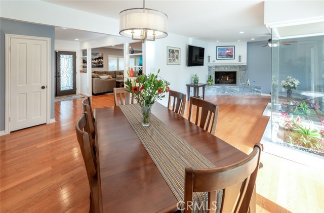 Bright and open dining area
