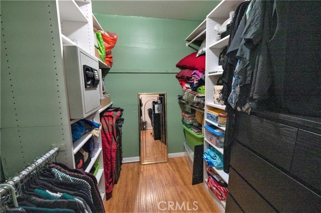 Master bedroom walk-in closet