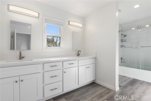 Upstairs bathroom - dual vanity