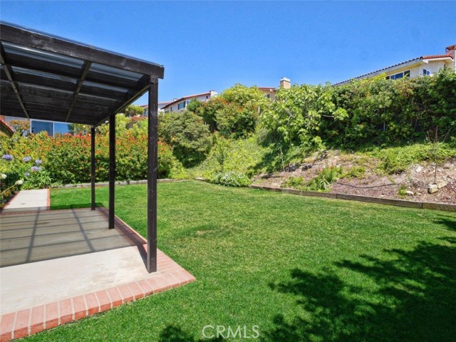 Grassy Backyard with Patio Grassy Backyard with Patio